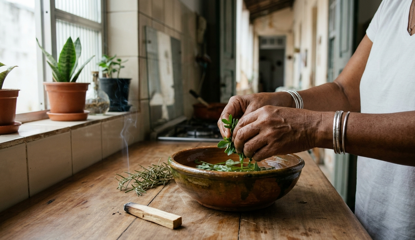 Sentindo a Casa Pesada? Aprenda a Fazer um Benzimento Caseiro e Natural