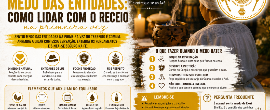 Medo das entidades: como lidar com o receio na primeira vez