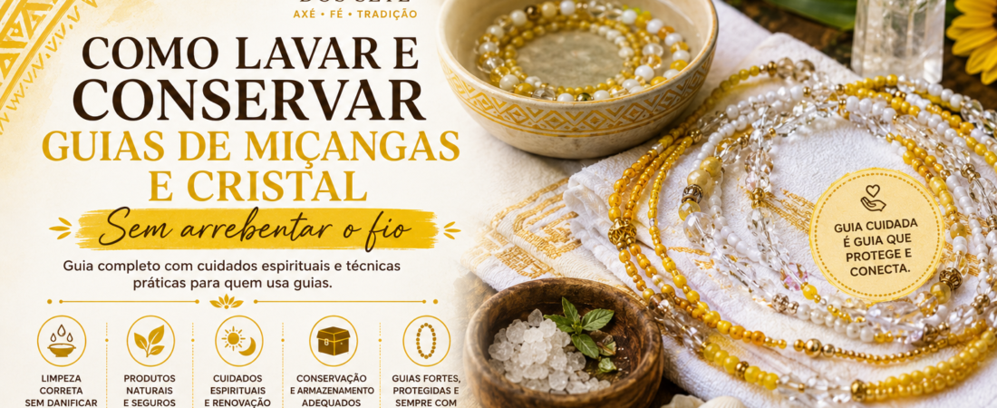 Como Lavar e Conservar Guias de Miçangas e Cristal Sem Arrebentar o Fio