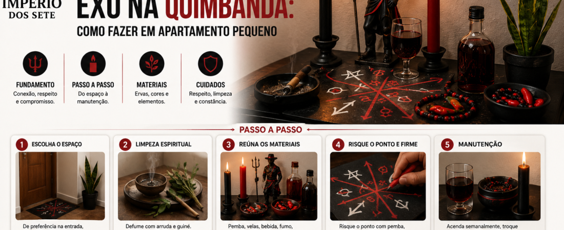 Firmeza de Exu na Quimbanda: Como Fazer em Apartamento Pequeno