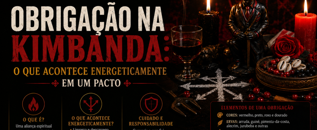Obrigação na Kimbanda: o que acontece energeticamente em um pacto