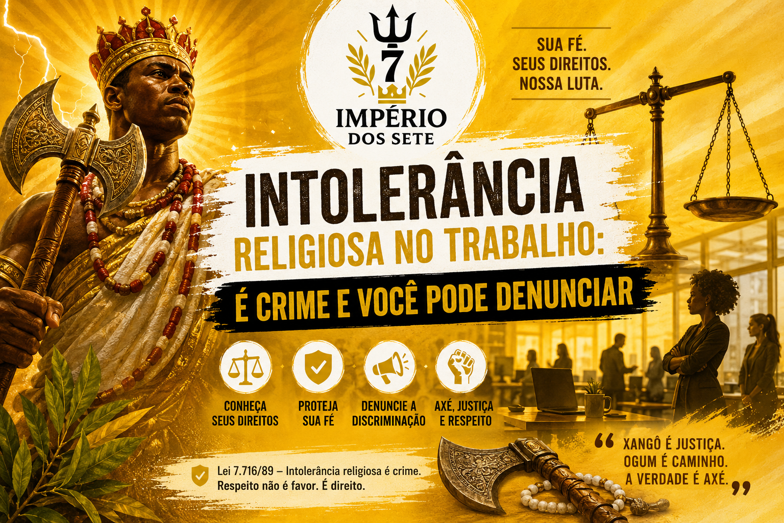 Intolerância Religiosa no Trabalho: É Crime e Você Pode Denunciar