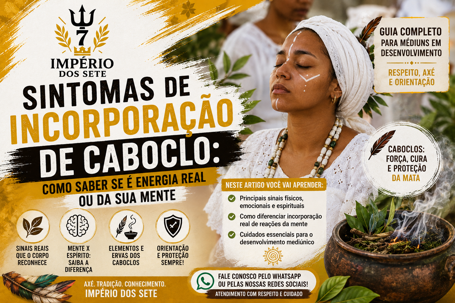 Sintomas de Incorporação de Caboclo: como saber se é energia real ou da sua mente