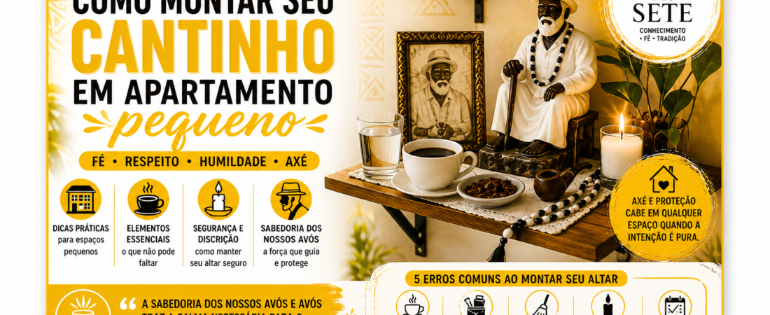 Como montar um altar de Preto Velho em apartamento pequeno: Guia Passo a Passo