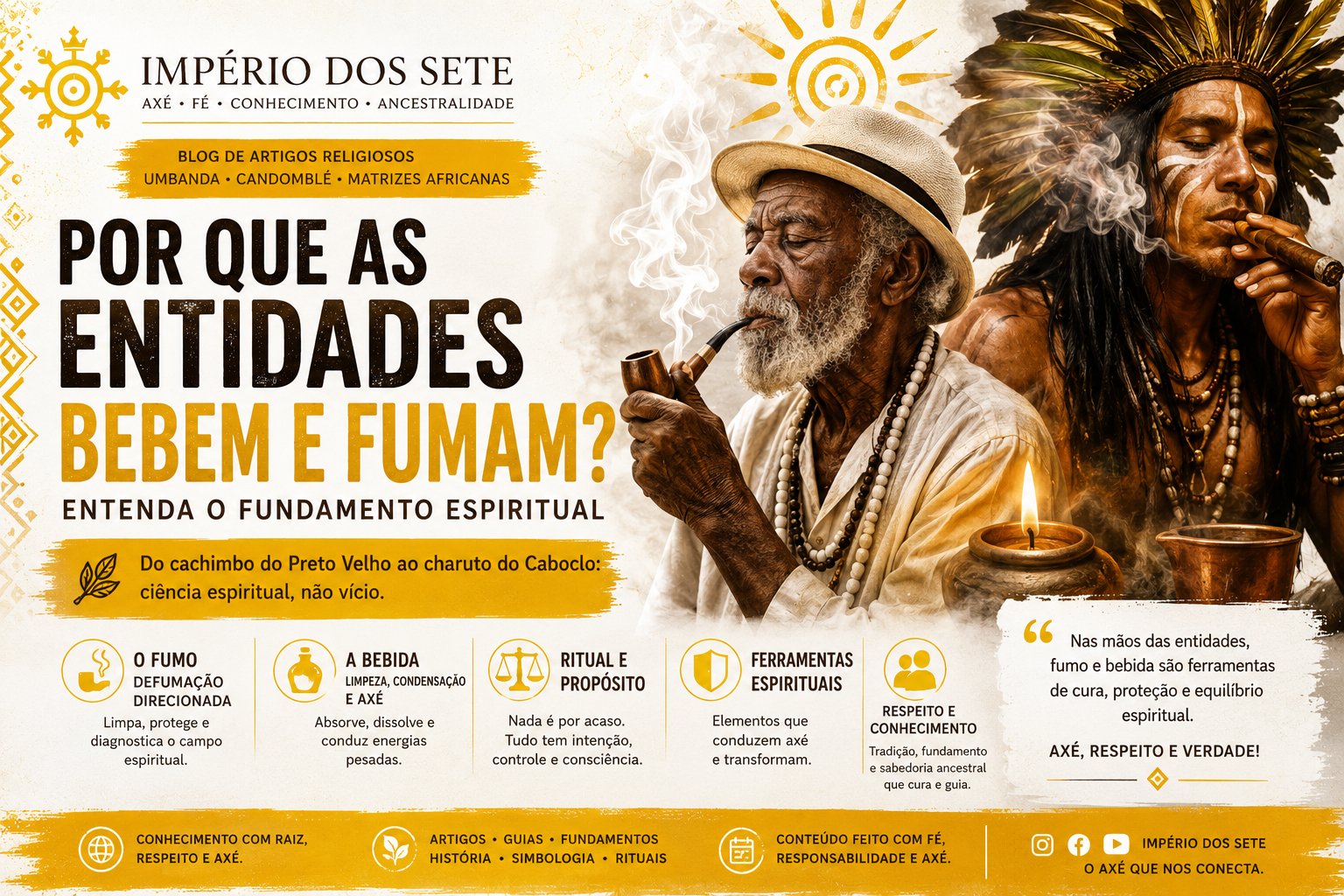Por Que as Entidades Bebem e Fumam? Entenda o Fundamento Espiritual