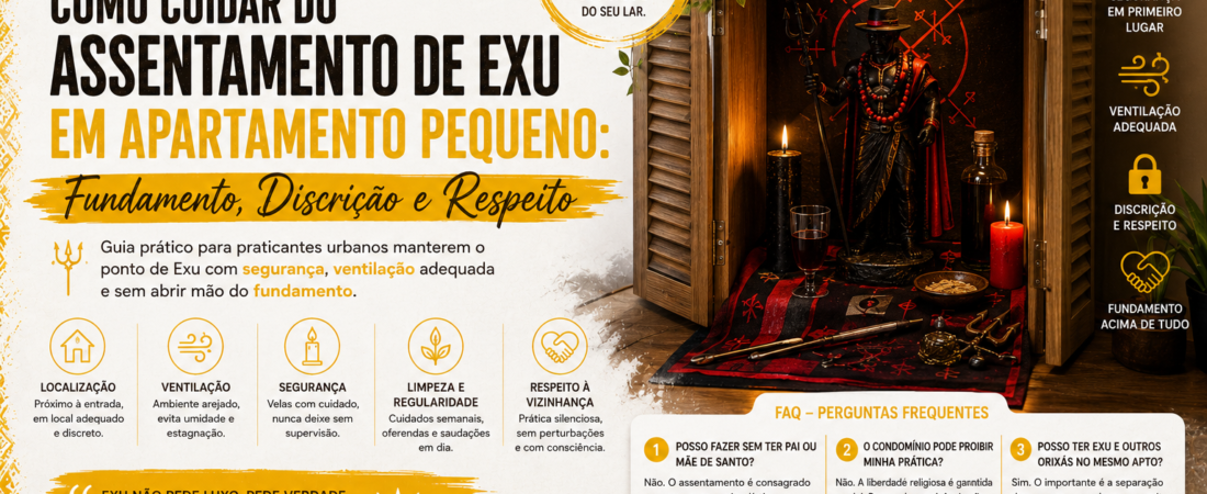 Assentamento de Exu em Apartamento: Guia Prático para Manter o Axé em Espaços Reduzidos