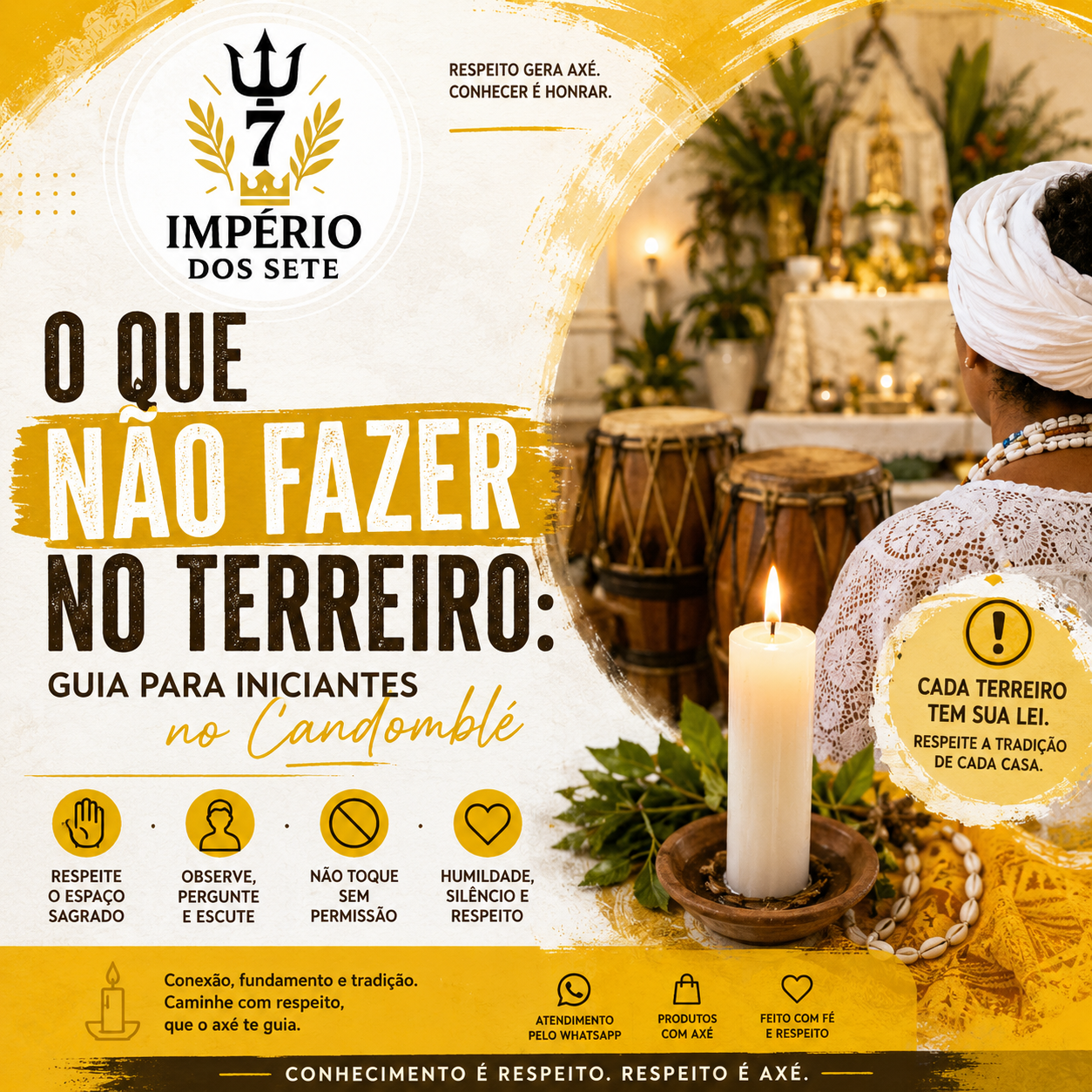 O que não fazer no terreiro: guia para iniciantes no Candomblé