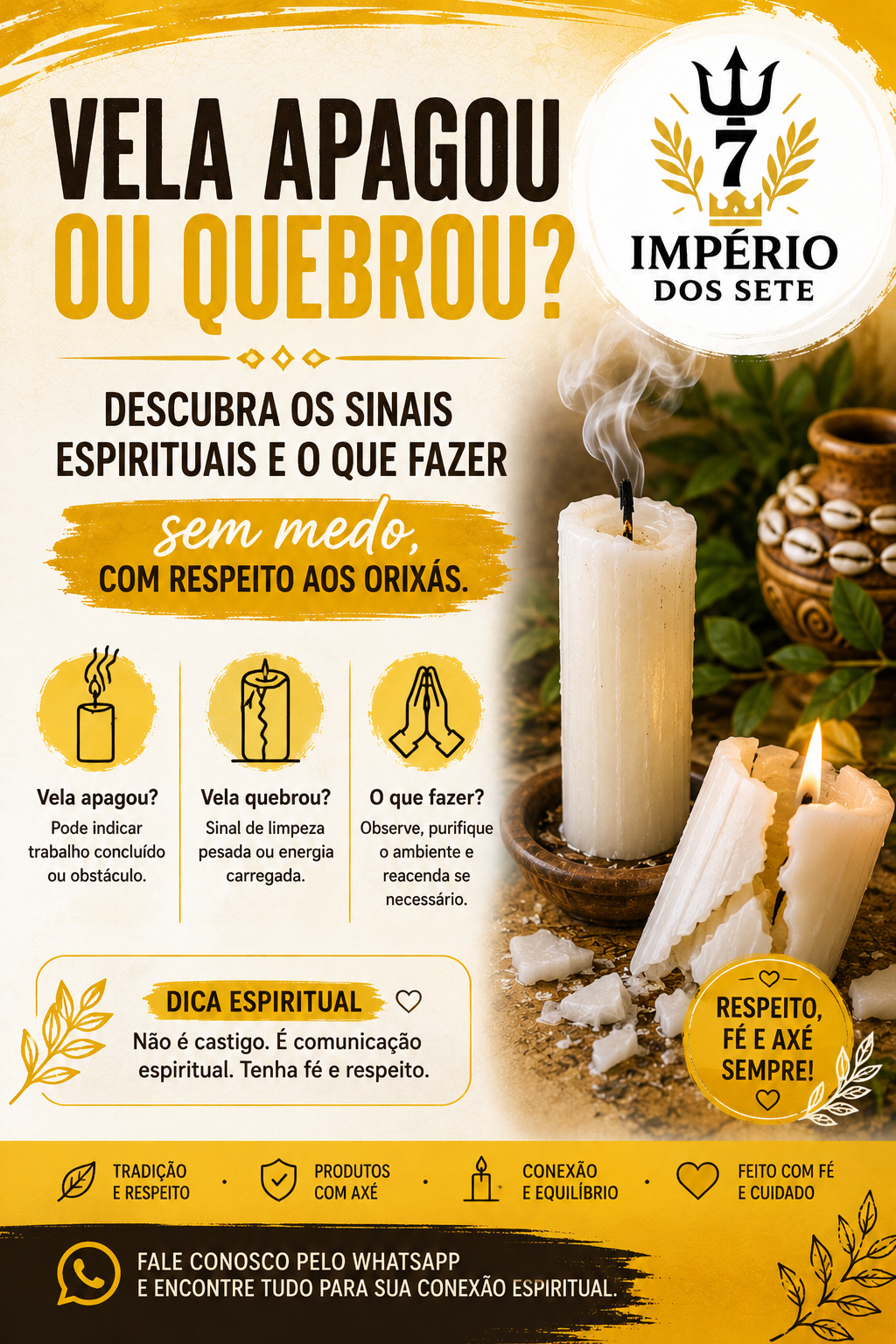 Vela Apagou Antes de Queimar? Veja o Que Fazer