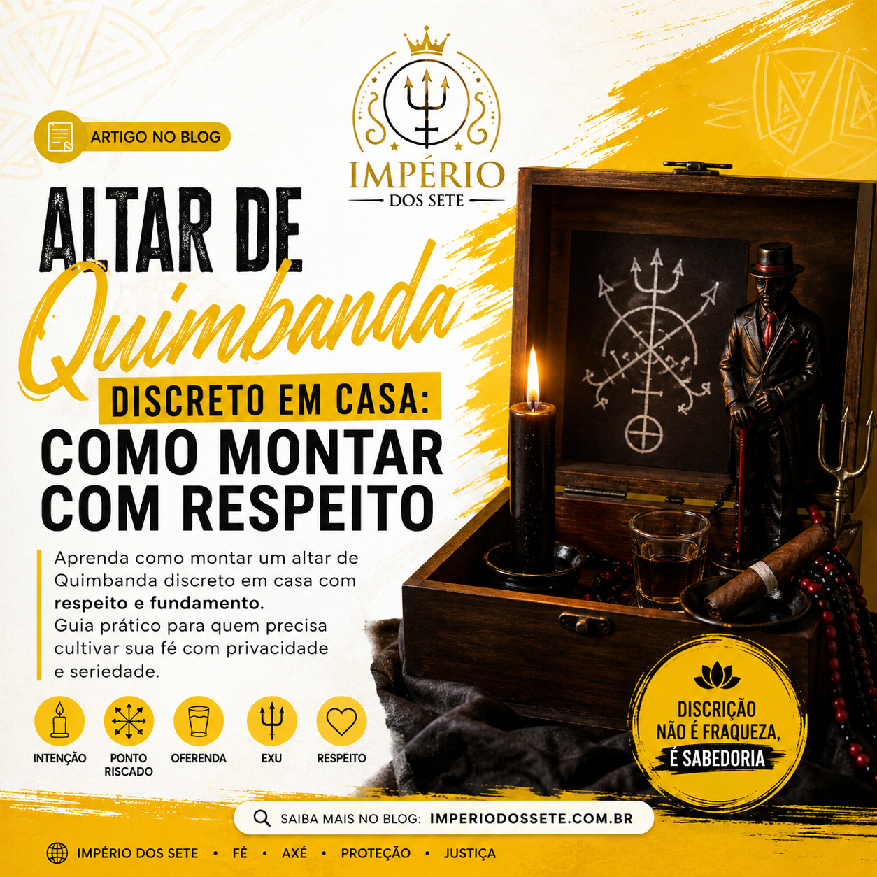 Altar de Quimbanda Discreto em Casa: Como Montar com Respeito