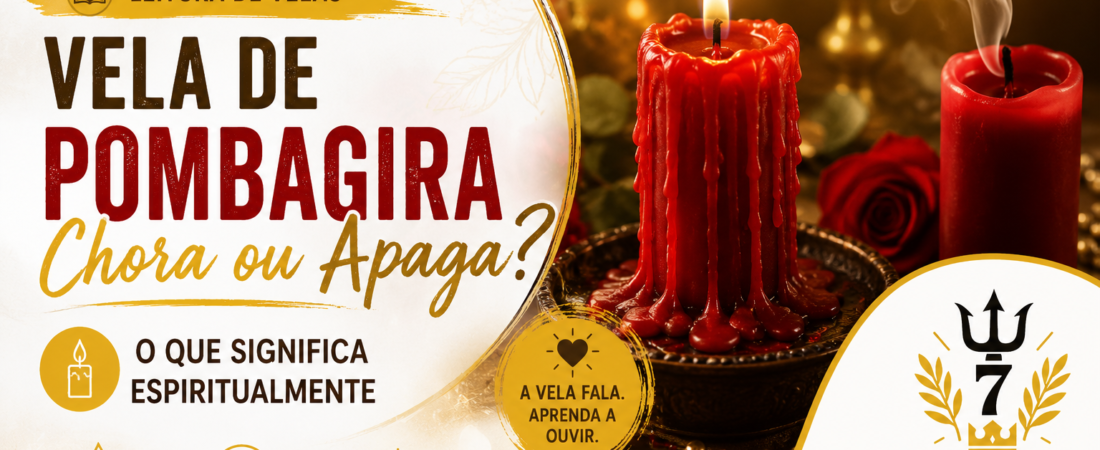 Vela de Pombagira chora ou apaga: o que significa espiritualmente