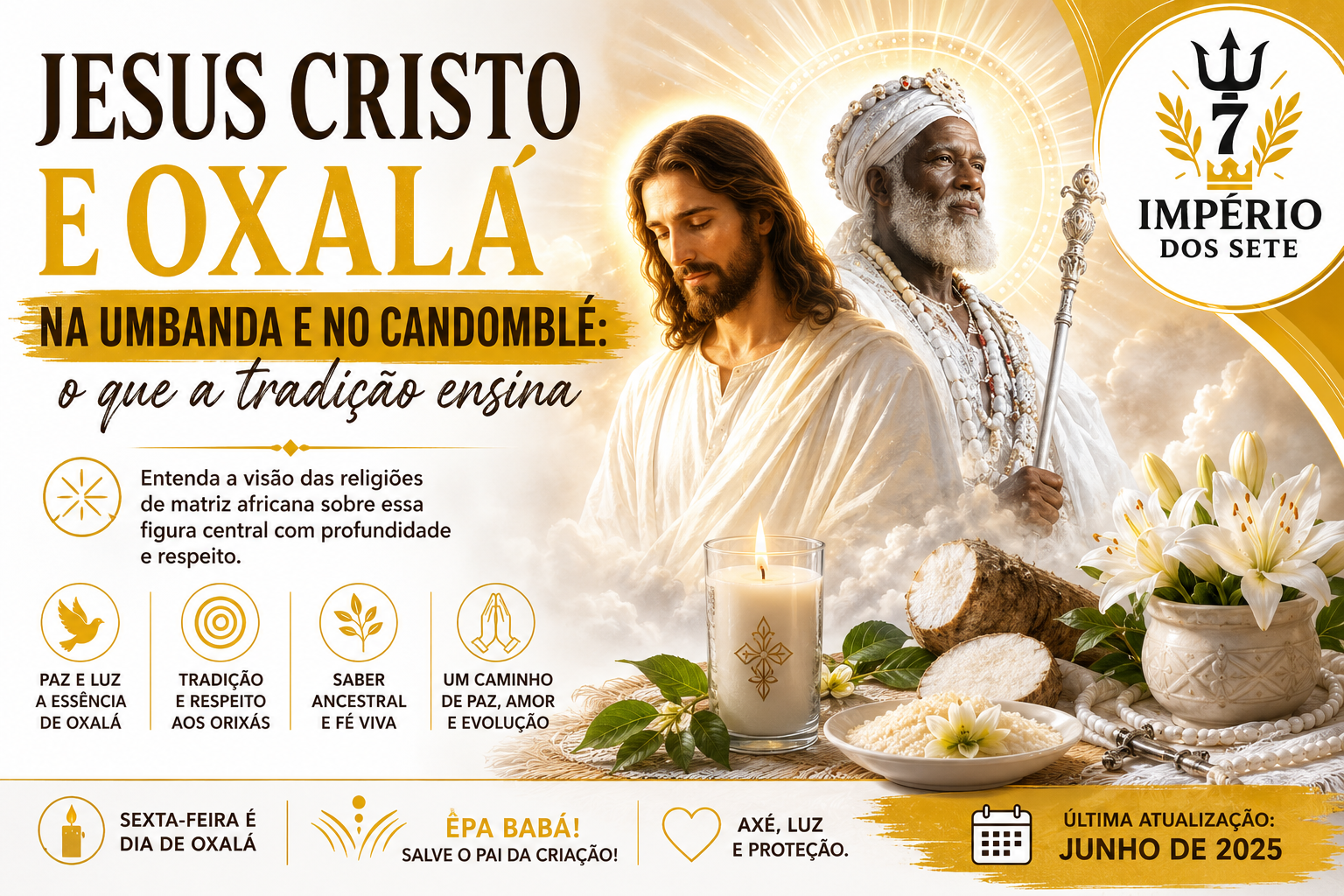Jesus Cristo e Oxalá na Umbanda e no Candomblé: o que a tradição ensina