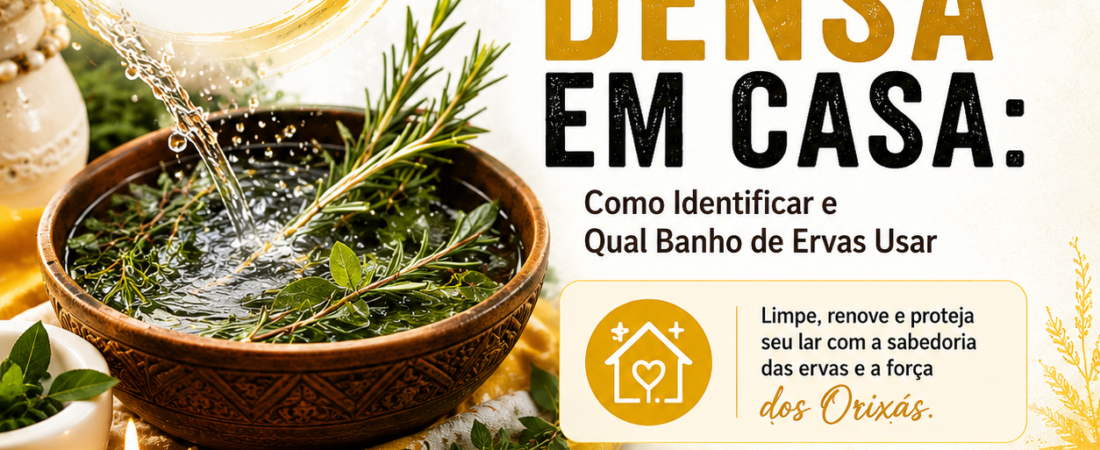 Energia Densa em Casa: Como Identificar e Qual Banho de Ervas Usar