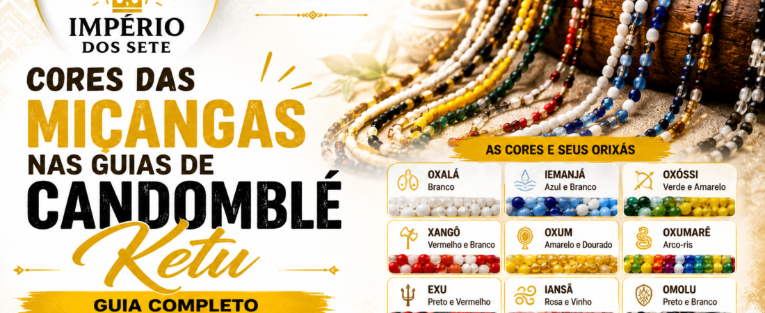 Cores das Miçangas nas Guias de Candomblé Ketu: Guia Completo