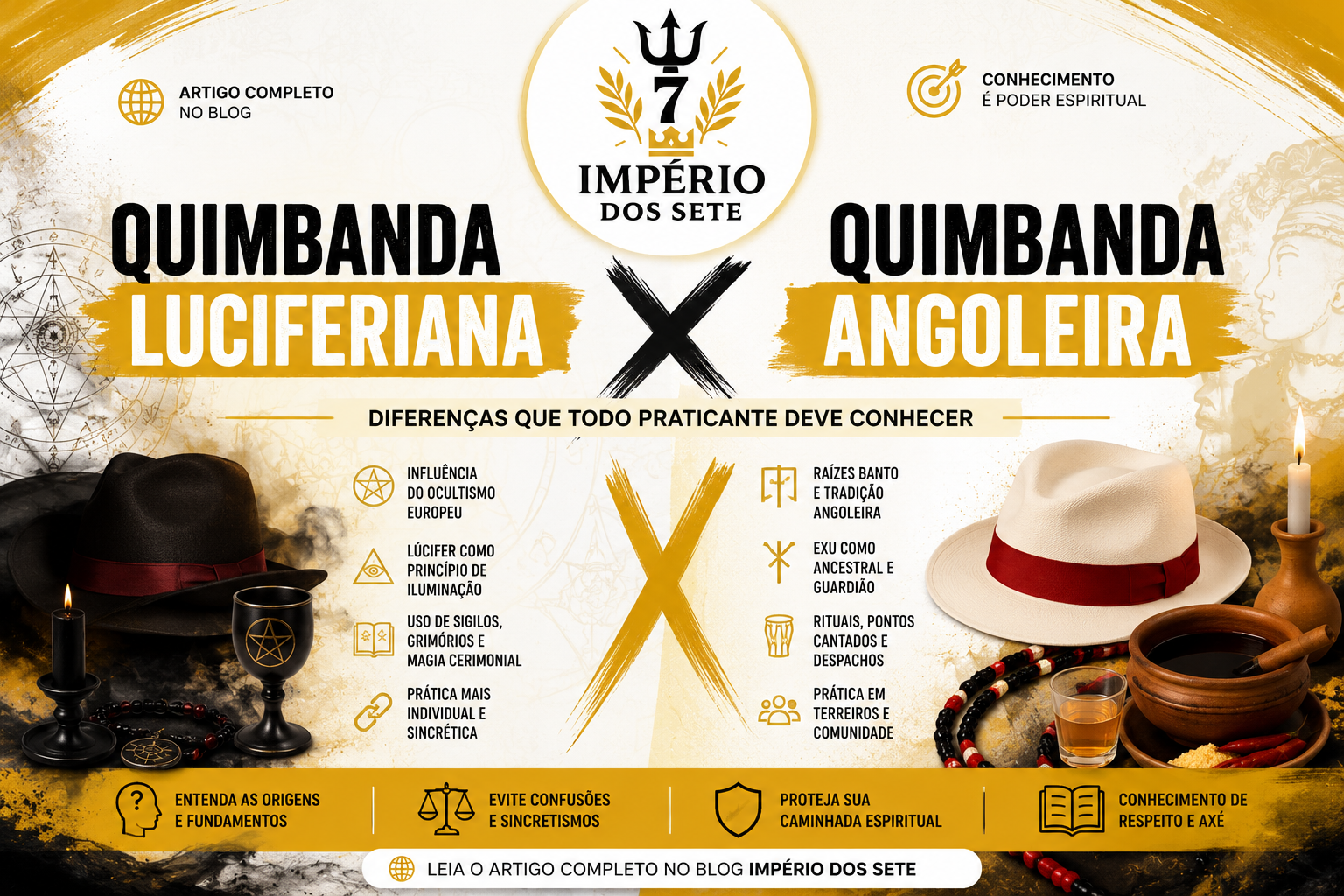 Quimbanda Luciferiana x Angoleira: Diferenças que Todo Praticante Deve Conhecer