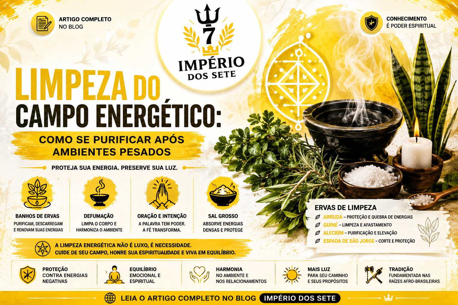 Limpeza do Campo Energético: Como se Purificar Após Ambientes Pesados