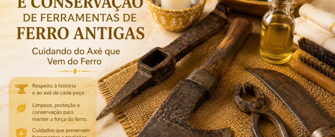 Restauração e Conservação de Ferramentas de Ferro Antigas: Cuidando do Axé que Vem do Ferro