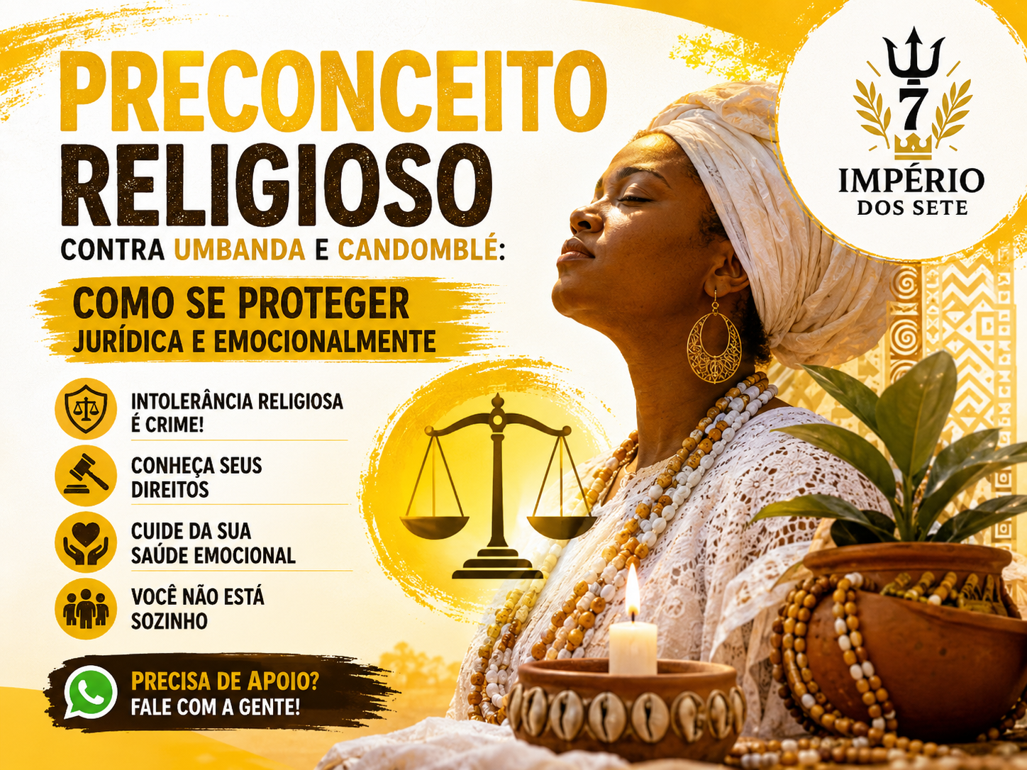 Preconceito Religioso contra Umbanda e Candomblé: Como se Proteger Jurídica e Emocionalmente