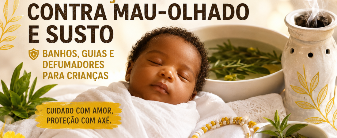 Proteção para Crianças contra Mau-Olhado e Susto: Banhos, Guias e Defumadores Infantis