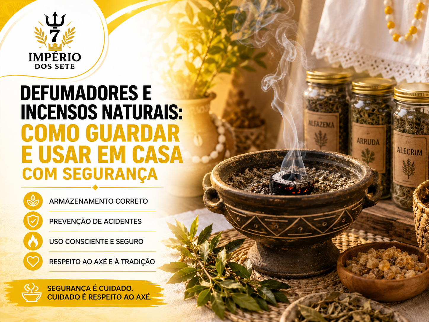 Defumadores e Incensos Naturais: Como Guardar e Usar em Casa com Segurança