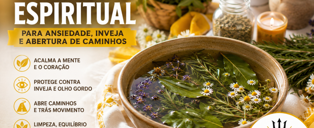 Banho Espiritual para Ansiedade, Inveja e Abertura de Caminhos: Guia Prático e Respeitoso