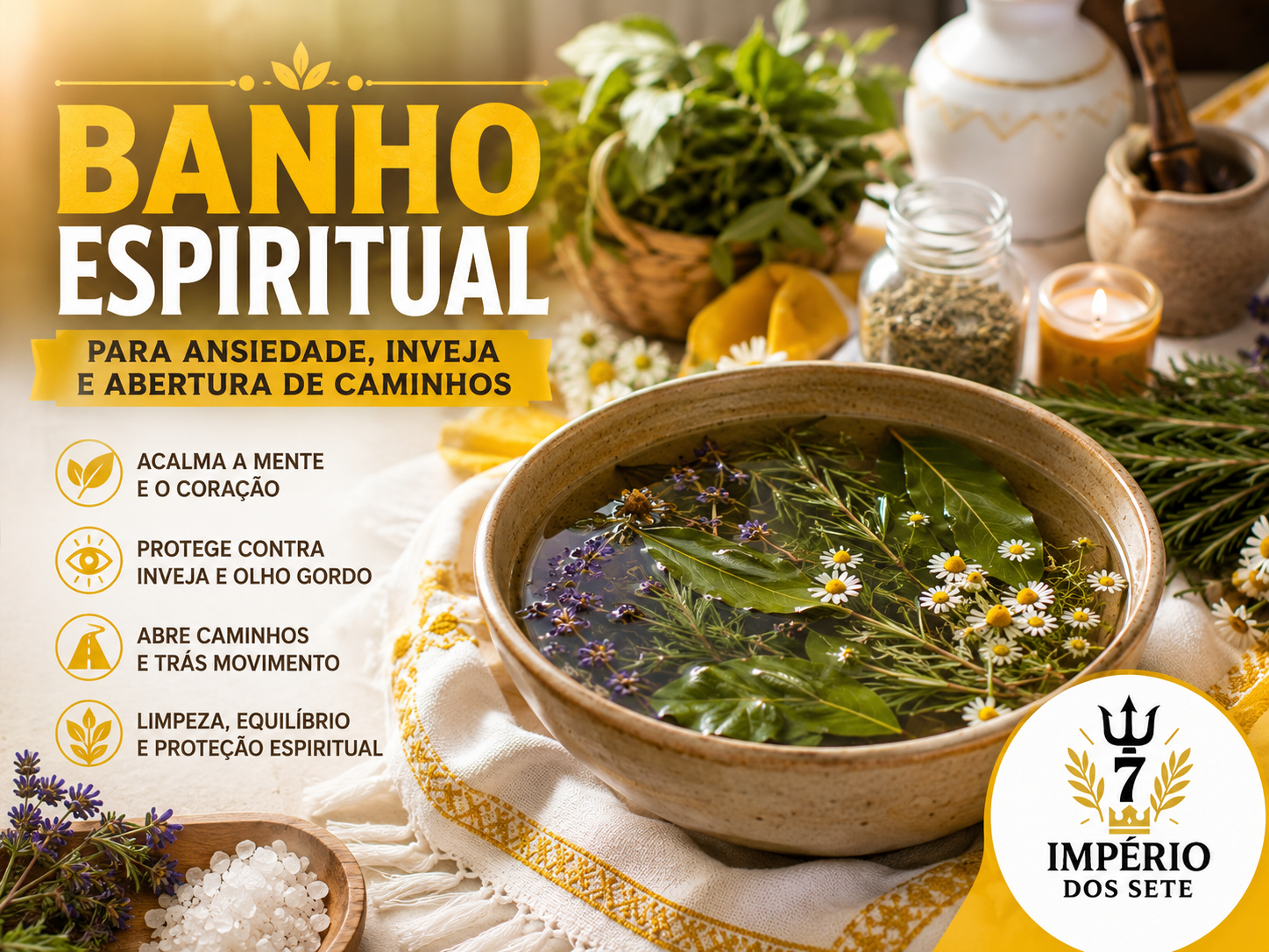 Banho Espiritual para Ansiedade, Inveja e Abertura de Caminhos: Guia Prático e Respeitoso