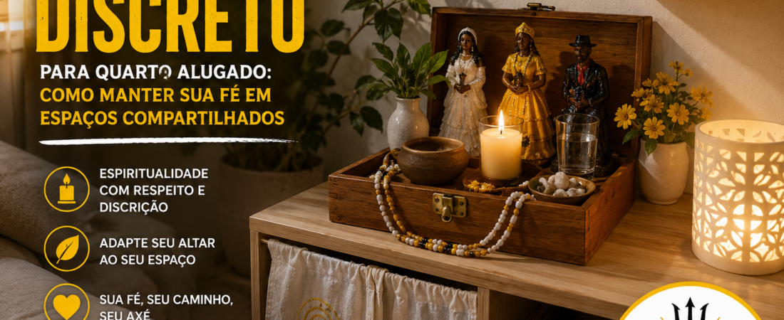 Altar Discreto para Quarto Alugado: Como Manter Sua Fé em Espaços Compartilhados