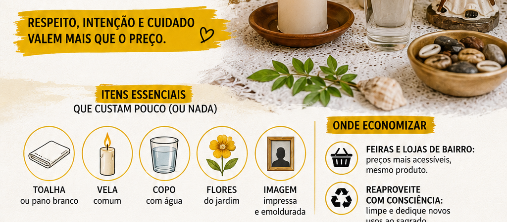 Altar Discreto em Casa: Como Montar Sem Gastar Muito