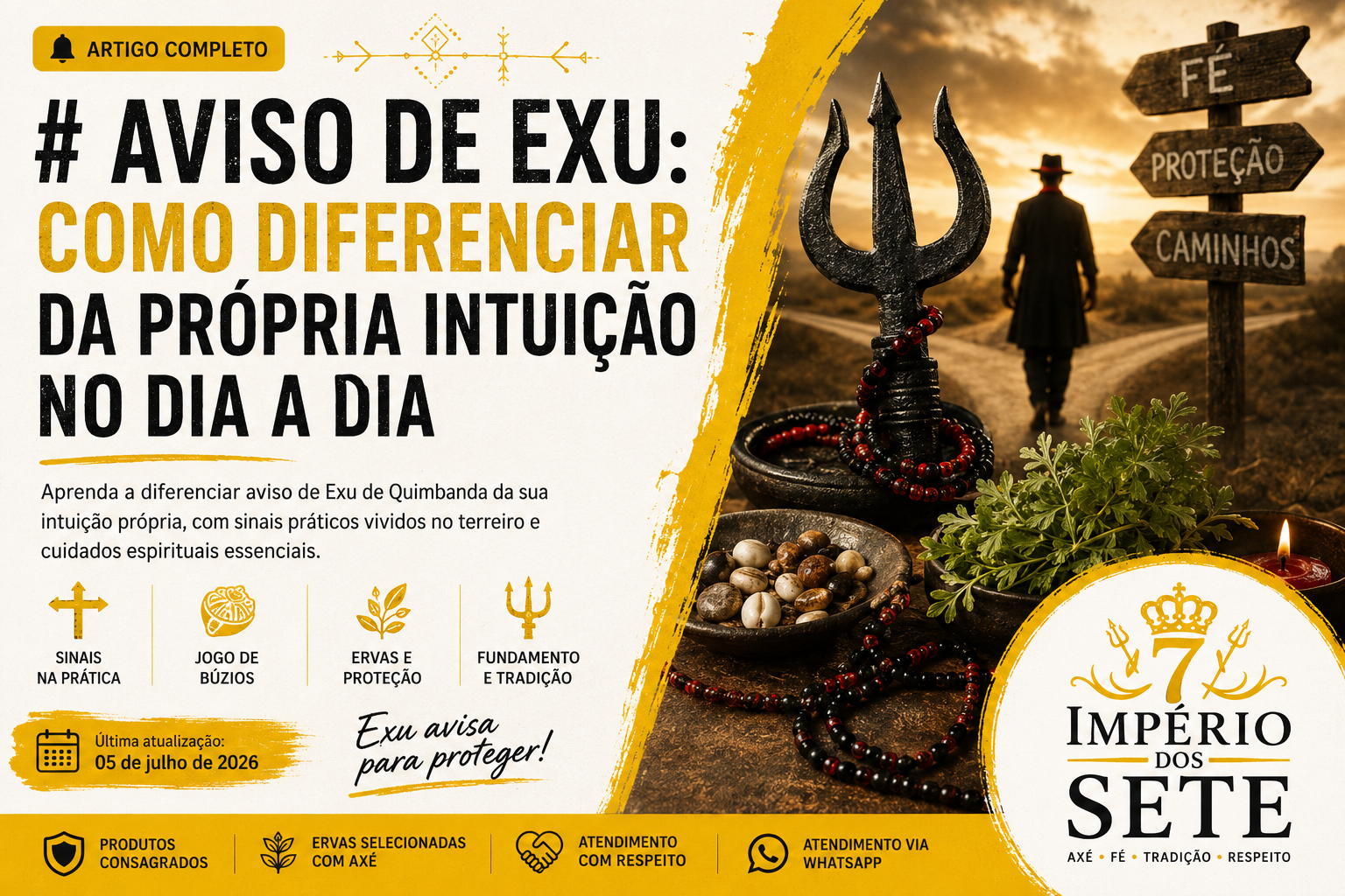 Aviso de Exu: como diferenciar da própria intuição no dia a dia