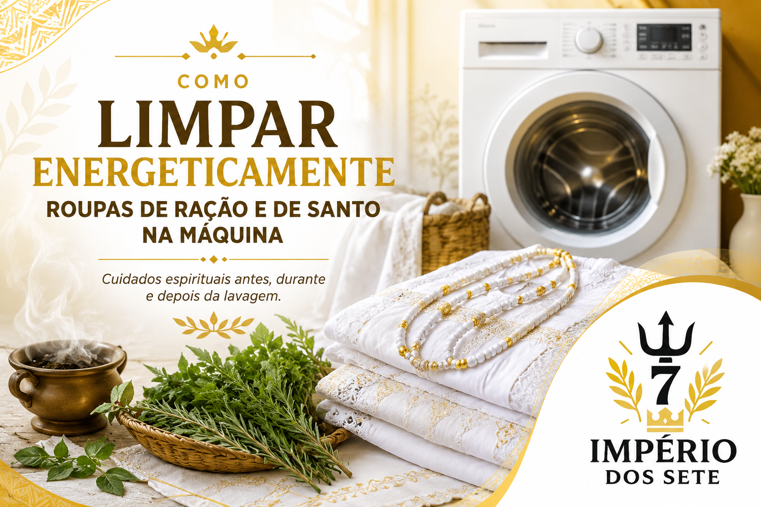 Como Limpar Energeticamente Roupas de Ração e de Santo na Máquina