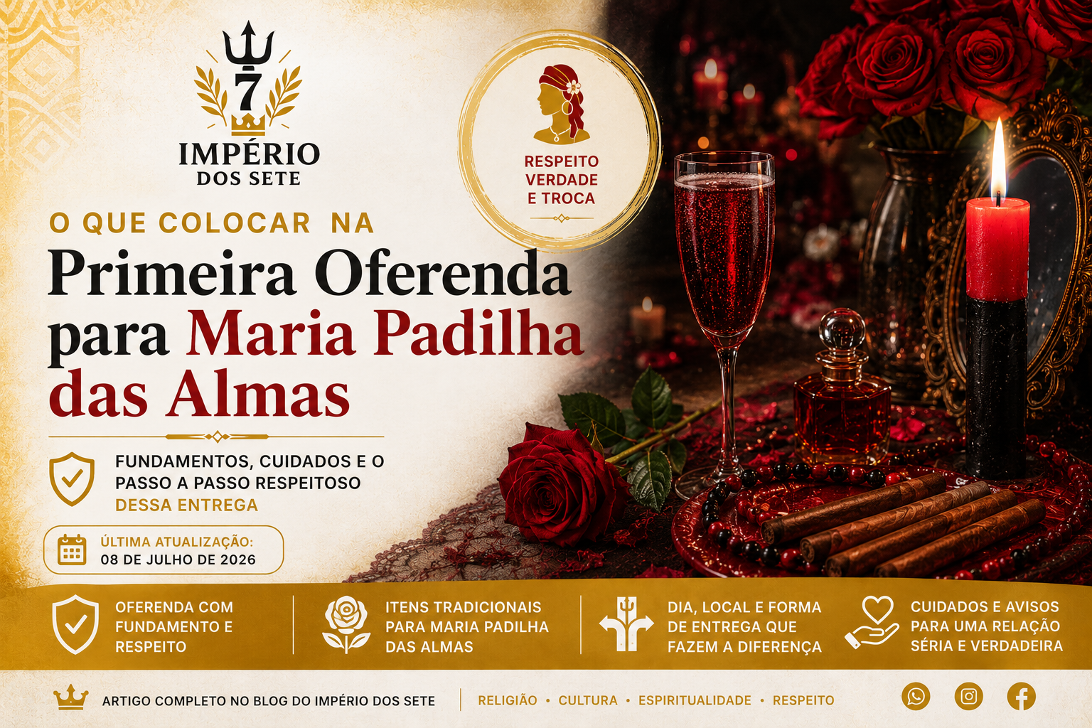 O que Colocar na Primeira Oferenda para Maria Padilha das Almas
