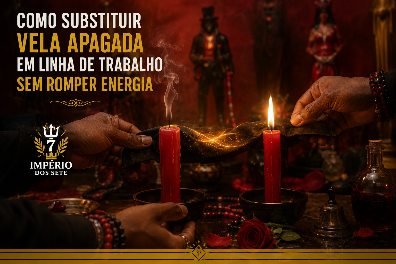 Como substituir vela apagada em linha de trabalho sem romper energia?