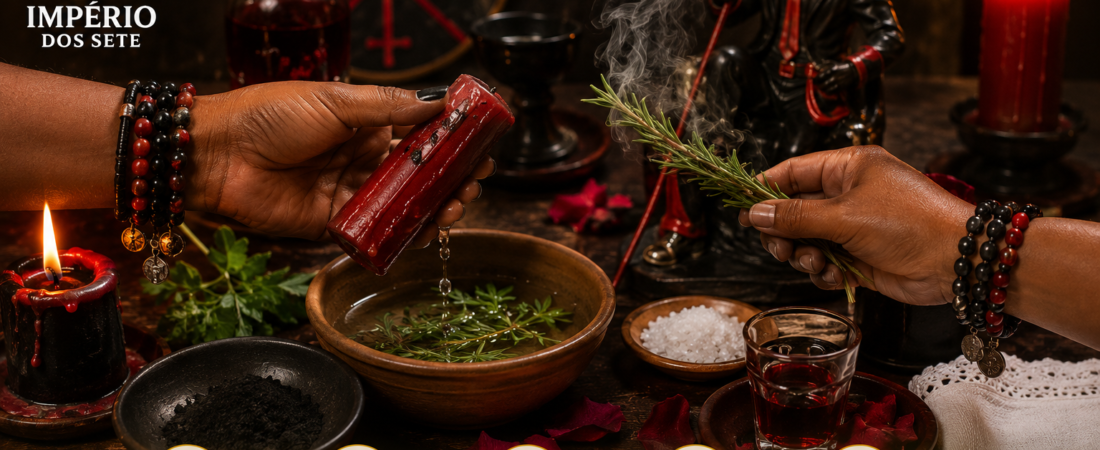 Como limpar vela usada de Exu sem perder energia ritual?