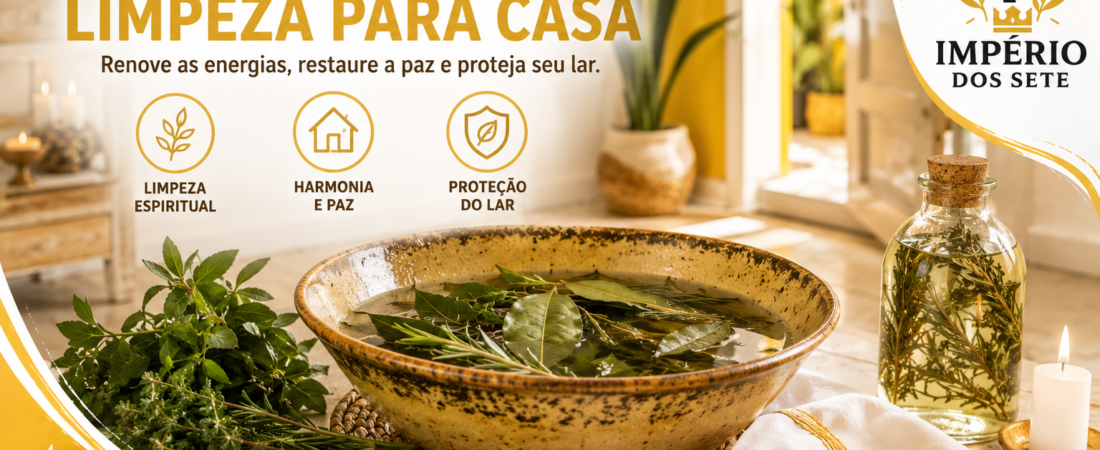 Banho de limpeza para casa