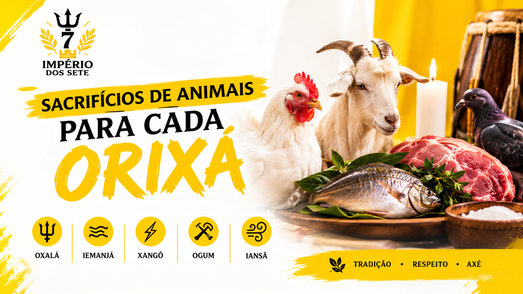 Segredos dos sacrifícios de animais para cada Orixá no Candomblé