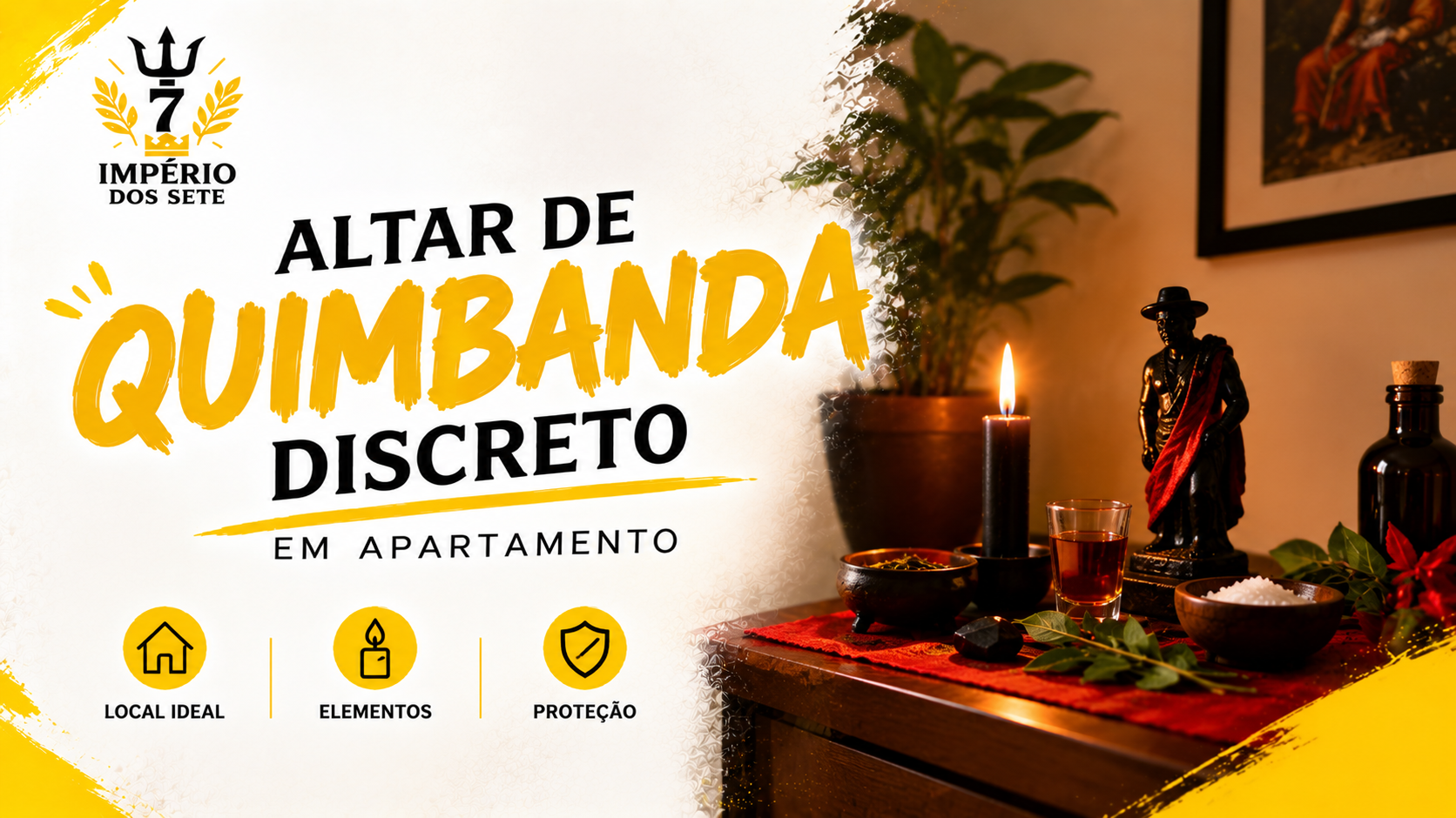 Como montar um altar de Quimbanda discreto em apartamento